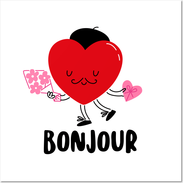 Bonjour Wall Art by Valentina